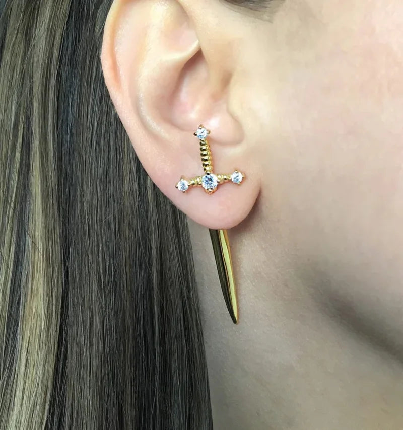 Vintage Sword Earrings (Pair)