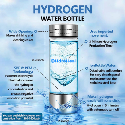 HdroHeal Hydrogen Water Bottle